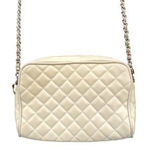 Vintage Jennifer Moore quilted purse with faux gold chain